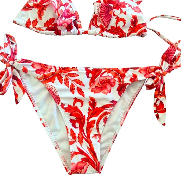 Shein - Women’s Red & White Floral Print Bikini Set - EUC - Picture 6 of 9